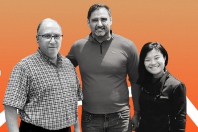 Left to right: Alex Berlin, founder, CEO and CTO of Solar Biotech, Max Rye, CSO of TurtleTree, and Fengru Lin, CEO of TurtleTree.