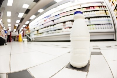 Many dairy product manufacturers opt for dark-colored plastics that prevent light passage in order to protect the contents within from losing key vitamins. Image: GettyImages/RapidEye