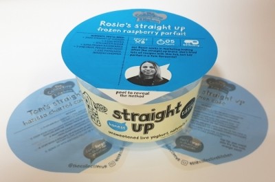 Twelve different designs of the UV Flexo printed clear PET lids have been produced.