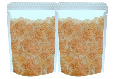 Grated cheese is being packed in a variety of bag styles, branded and plain, including 2kg pillow packs, 200-220g stand-up Doy style bags with a zip re-close system and 200-220g Easy Pack bags with a tape re-close system.