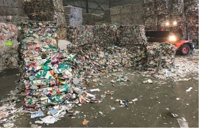 The Canadian plant can take recycled food and beverage cartons collected in the northeastern part of the US.  Pic: Sustana