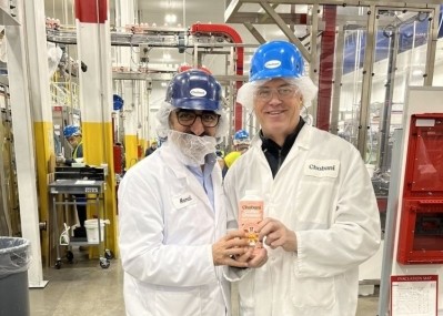 Chobani recently re-hired Kevin Burns – who served as its president and COO between 2014 and 2016 – as president and COO following the departure of Peter McGuinness in April. Hamdi Ulukaya (left) and Kevin Burns (right). Image credit: Chobani 