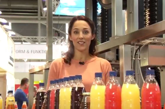Tania Higgins presents Drinktec TV live from show floor in Munich, September 2013