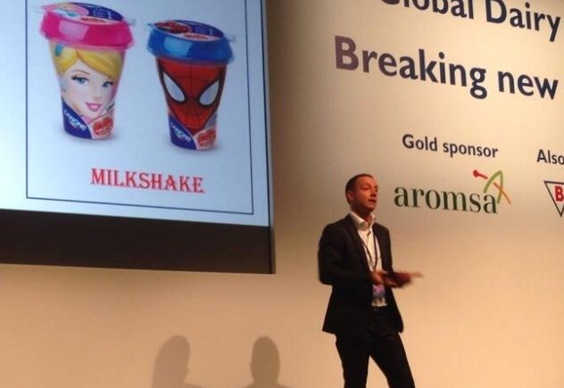 Travassos on stage at the Zenith International Global Dairy Congress in Istanbul.