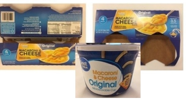 Possible Salmonella contamination has led to product recalls, including Great Value Macaroni Original Cups.