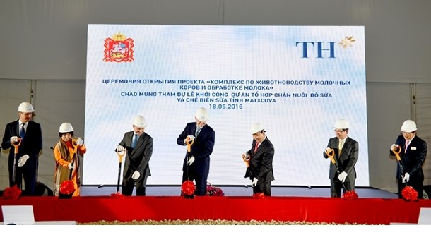 Vietnam's TH Group has started work on one of the dairy projects it is working on with Russia. 