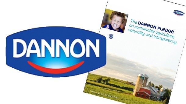 Among the highlights of the Dannon Pledge are using natural ingredients in its Oikos, Dannon and Danimals brands, and ensuring all feed for cows providing its milk is GMO-free.