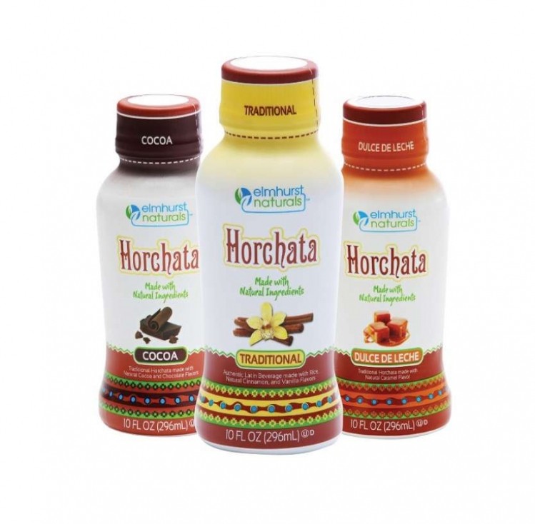 Each 10-ounce bottle of Elmhurst Naturals' Horchata is made from a mixture of low-fat milk, rice, cinnamon, and vanilla. 