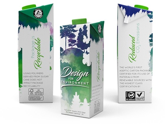 Tetra Pak has launched a new version of its Tetra Brik Aseptic 1000 Edge with Bio-based LightCap 30.