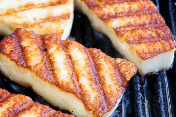 Halloumi, a cheese that is often grilled, accounts for 15% of Cypriot exports. Pic:©GettyImages/robynmac