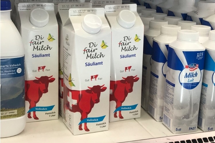 The launch of Fair Milk in Switzerland brings the number of Fair Milk products around Europe to seven. 