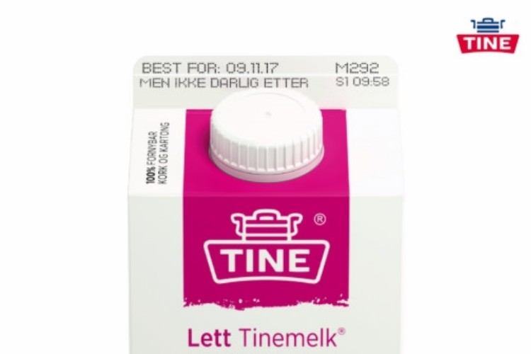 TINE's products will have a little more information other than the Best Before date when new printing on packaging reaches stores next week.