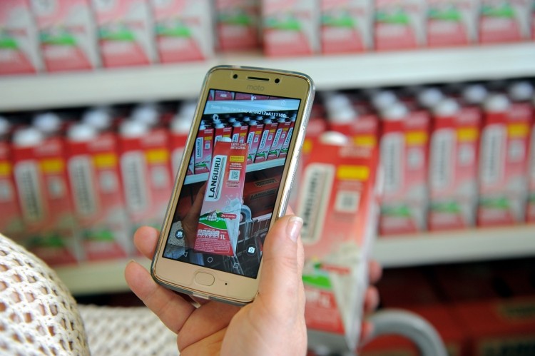 Languiru sees 6% growth in sales thanks to SIG's QR connected pack. Photo: SIG.