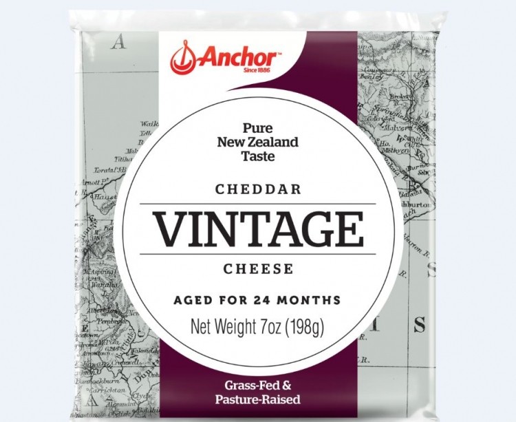 The Anchor redesigned packaging which will launch in the US. Photo: Fonterra.