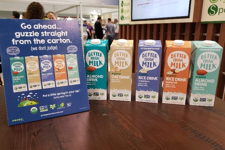 "We’re definitely not out to tackle the milk category. It’s really to enhance and highlight plant-based living and vegan options.”