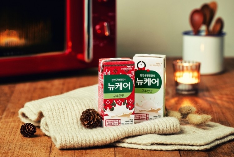 Daesang is using SIG’s Heat&Go microwaveable technology for aseptic carton packs, to launch its new Nucare Roasted Rice winter edition.  Pic: SIG