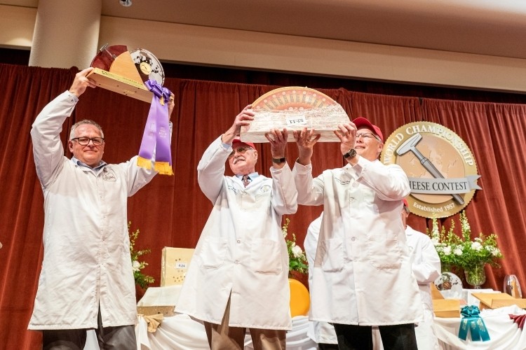 Swiss cheese Gourmino Le Gruyère AOP won the 2022 World Championship Cheese Contest held in Wisconsin. Pic: WCMA