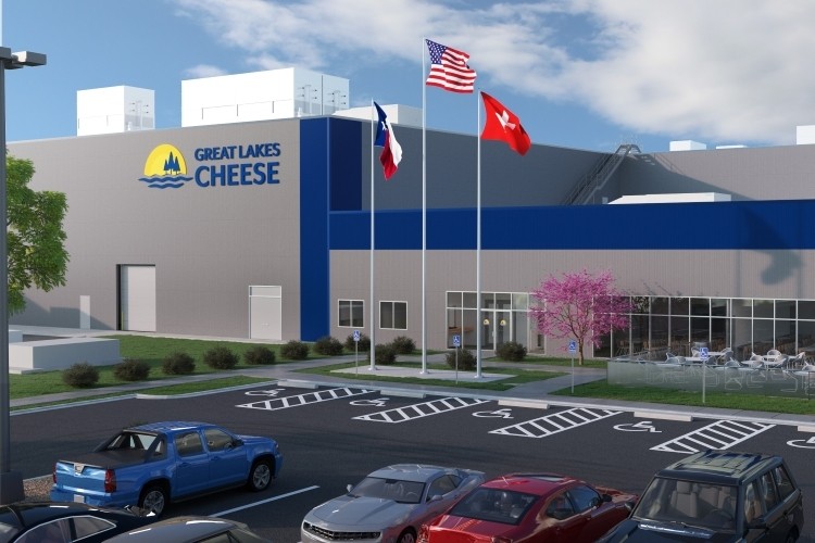 A rendering of the new Great Lakes Cheese facility in Abilene, Texas. Pic: Great Lakes Cheese