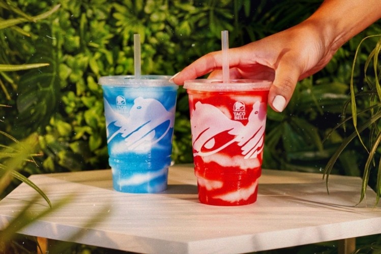 The Island Berry Freeze is available for a limited time in blue raspberry or wild strawberry flavors.  Pic: Taco Bell