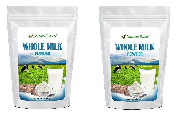 Z Natural Foods' new whole milk powder is safe for up to 18 months.