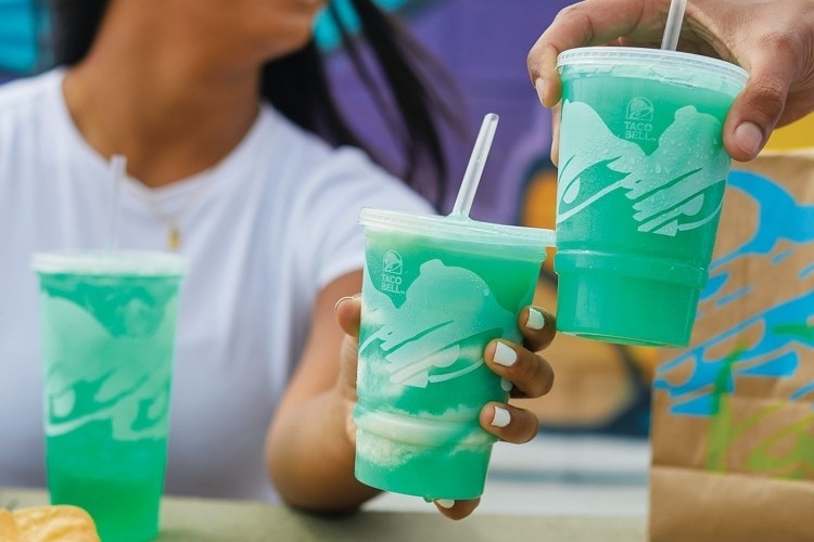The Mtn Dew Baja Blast Colada Freeze features a dairy-based creamer made from real heavy cream. 