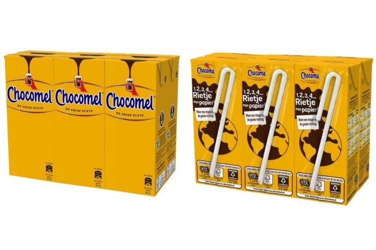 Chocomel is one of the brands in the Netherlands that will see a move from plastic to paper straws by 2021.