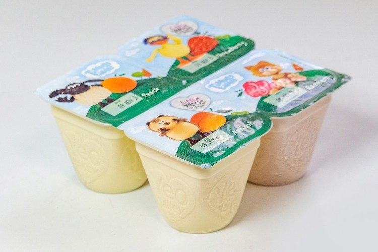 New Project Snap PP multipack yogurt packs are now available in retail. Pic: Greiner Packaging.