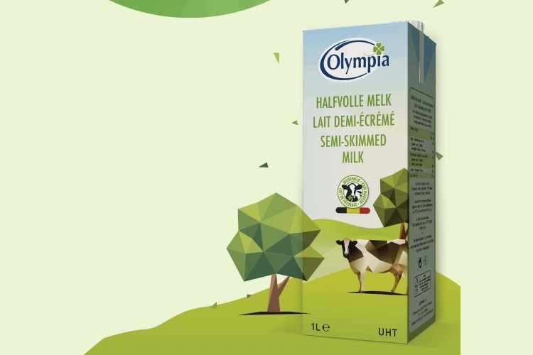 Olympia Dairy is the first company in Belgium to fill products in packaging with no aluminum layer.  Pic: SIG