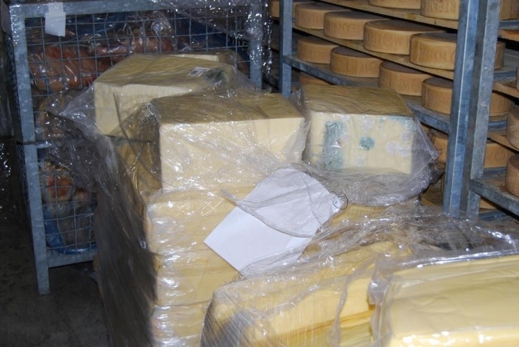 Authorities in more than 80 countries worked together on an operation to target counterfeit and substandard food, including milk and cheese. Pic: Europol