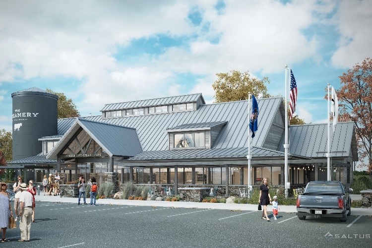 The Creamery will include a cafe and a variety of dairy products, including cheese curds, artisanal cheeses, ice cream and convenience items.