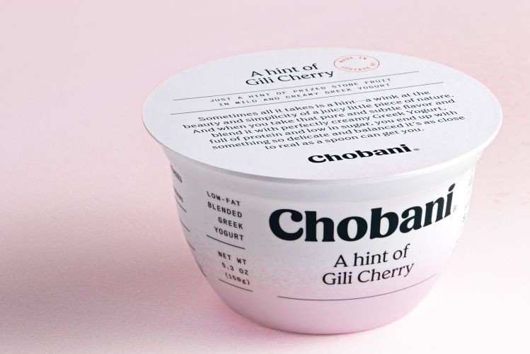 Chobani's new 'A hint of...' yogurts have 9g sugar and 12g protein per cup