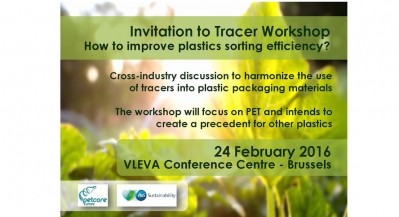 Petcore Europe workshop tracers in plastic packaging material