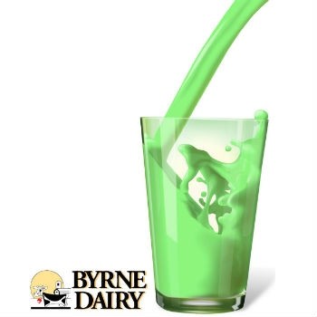 Byrne Dairy St Patrick's Day green milk