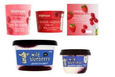 Recalled yoghurts from Waitrose