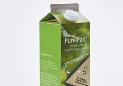 Elopak renewable polyethylene PE carton