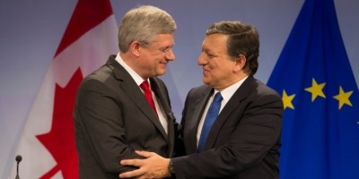 Prime Minister Stephen Harper and President Jose Manuel Barosso