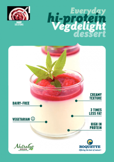 Tempt gourmets with a high-protein dessert!