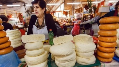 Homemade cheese for sale at a market in Kutaisi, Georgia. Pic:©iStock/Radiokukka