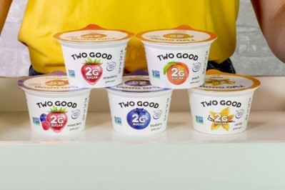 Two Good is made with patent-pending slow straining process that removes the sugar from the milk used to make the yogurt.