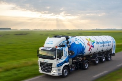 Transport Groep Noord operates 25 trucks for FrieslandCampina. Pic: FrieslandCampina