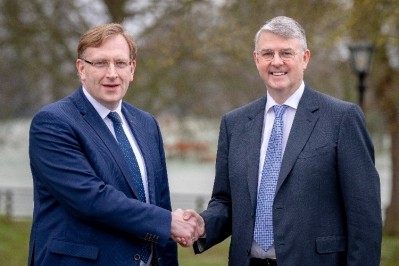 Jan Anker, chief executive of Royal A-Ware Group, and Jim Bergin, chief executive of Glanbia Ireland.