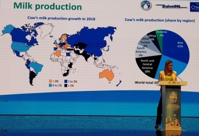 Mélanie Richard, Head of Economy at CNIEL announces the launch of the IDF World Dairy Situation report 2019.