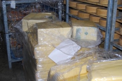 Authorities in more than 80 countries worked together on an operation to target counterfeit and substandard food, including milk and cheese. Pic: Europol