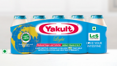 Yakult Light uses a natural sweetener, steviol glycoside, which does not produce a glycaemic response as the human body cannot metabolise it.