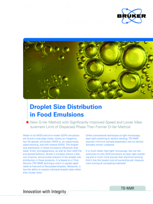 Analyze Droplet Size Distribution in Food Emulsions