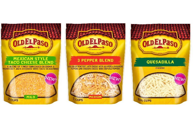 Old El Paso enters dairy with shredded cheese line